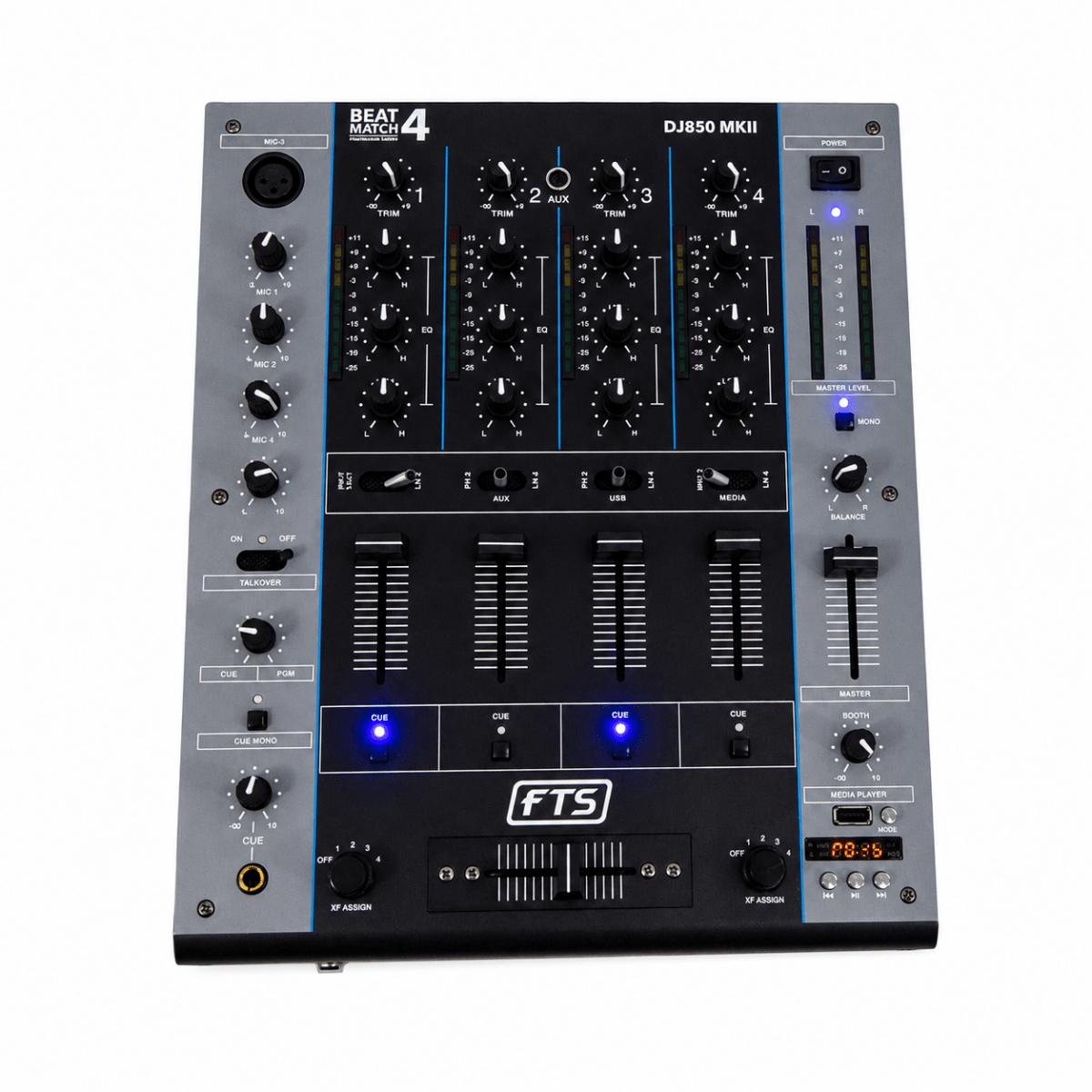 Beat Match 4 FTS-DJ850 MKII 4 CH DJ Mixer/USB | Fastrak