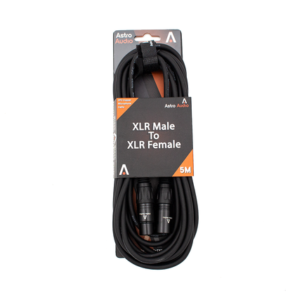Astro Audio-Tx009-Tx012BK 5M Xlr Male To Xlr Female Mic Cable 5M Black.