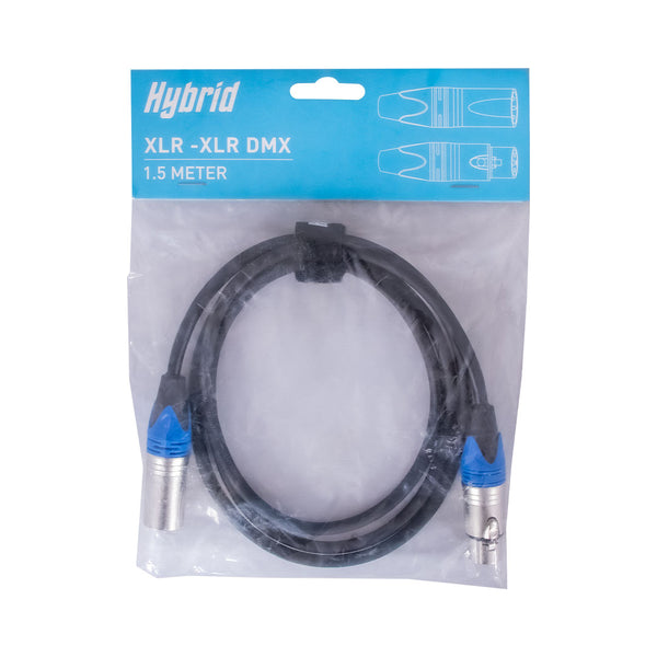 Hybrid DMX Cable, 1.5meter XLR-XLR 3Pin DMX Cable, 1.5meter