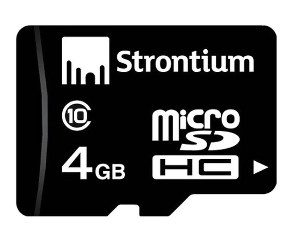 Strontium SR4GRFC10A 4GB Micro SD Card With Adaptor