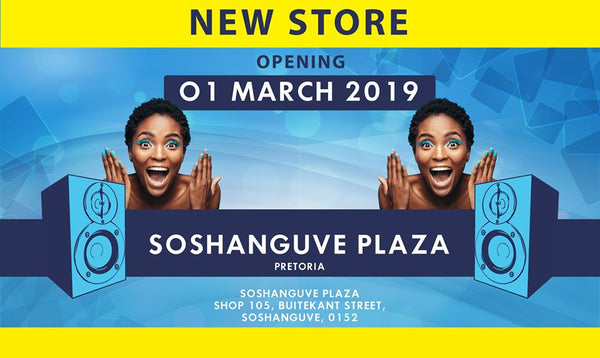 New electronics and music instrument store opening in Pretoria, Gauteng.