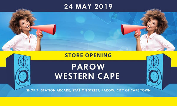 New electronics and music instrument store opening in Parow, Western Cape. 