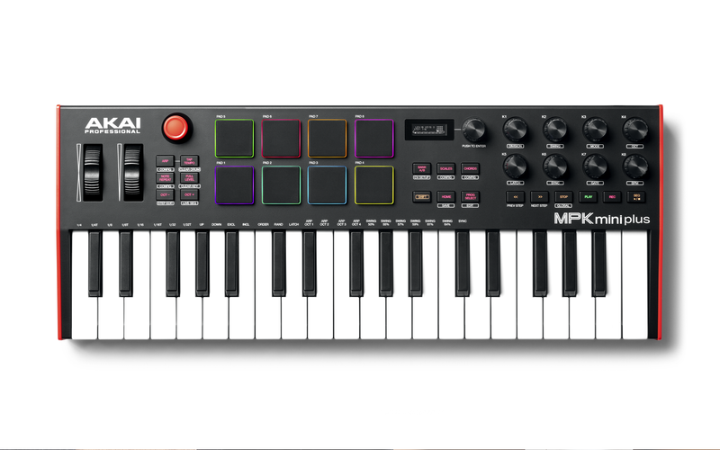 AKAI PROFESSIONAL® ANNOUNCES NEW 37-KEY MIDI CONTROLLER WITH BUILT-IN STEP SEQUENCER, MPK MINI PLUS