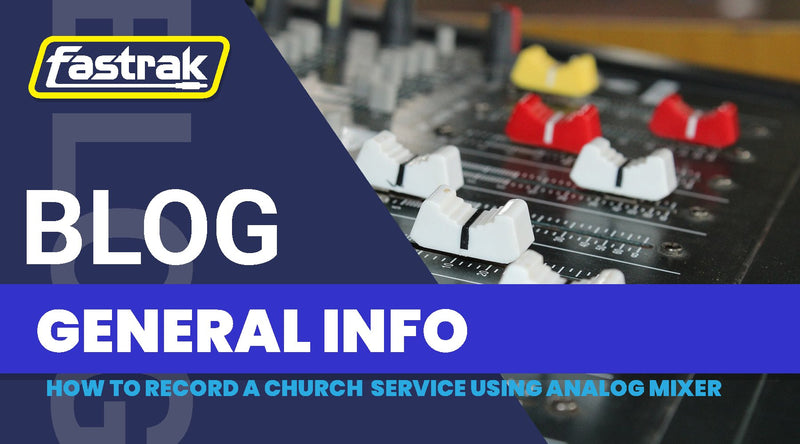 How to record a church service using an analog mixer