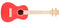 Cordoba 15CM Matiz Chili Red Concert Ukulele with Color-Matching Nylon Gig Bag