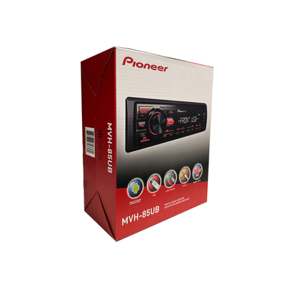 Pioneer MVH 85UB Single Din Car Multimedia Receiver - Fastrak