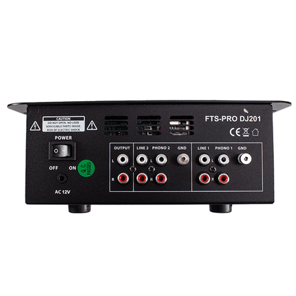 FTS PRO DJ201 2 Channel DJ Mixer - Fastrak