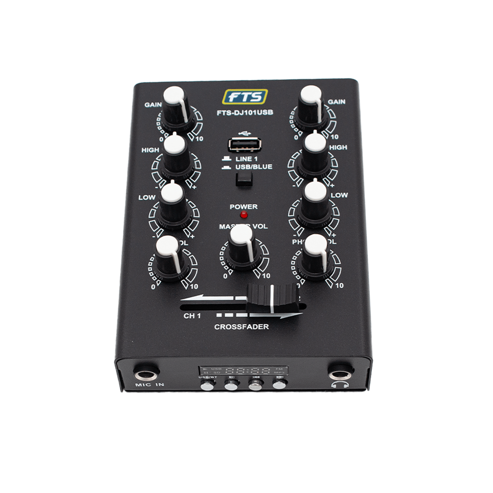 FTS DJ101USB 2-Channel DJ Mixer | Fastrak