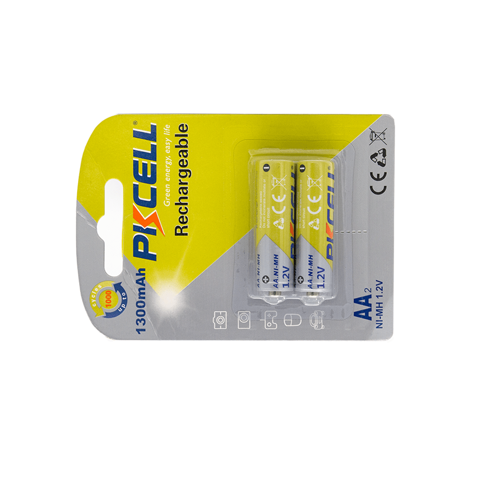 Ni - MH AA Battery 1300mAh - 2B 2Pcs 1.2V - Fastrak