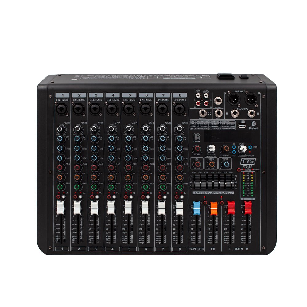 FTS 8-Channel Mixer [E8 MKII] – Professional Sound Control - Fastrak