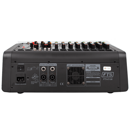 FTS 8 Channel 170W Powered Mixer [E128] - Fastrak