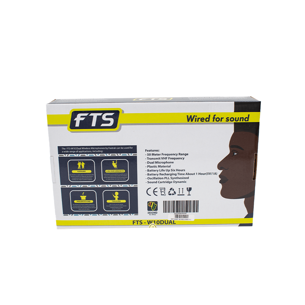 FTS Dual Wireless Handheld Microphone [FTS W10] - Fastrak