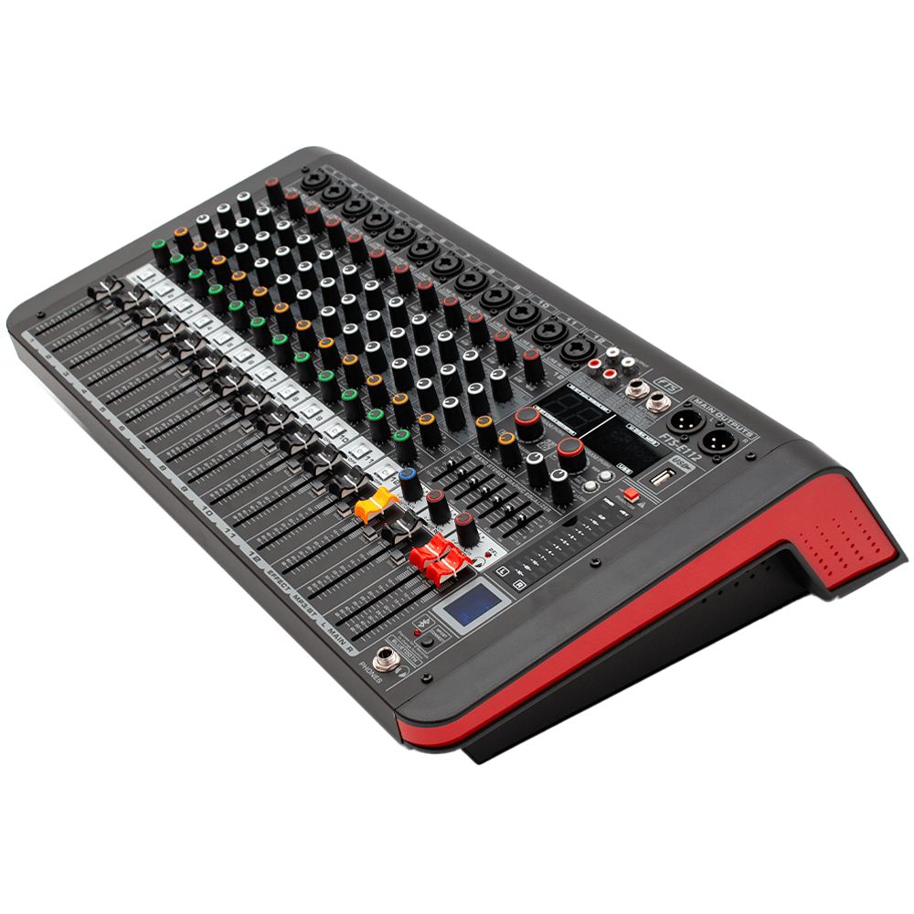 FTS 12CH 850WX2 Mixer With BT Player [E112] - Fastrak
