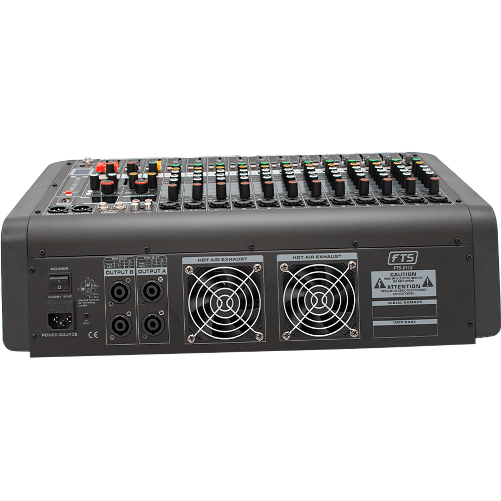 FTS E112 12 Channel Powered Mixer | Fastrak