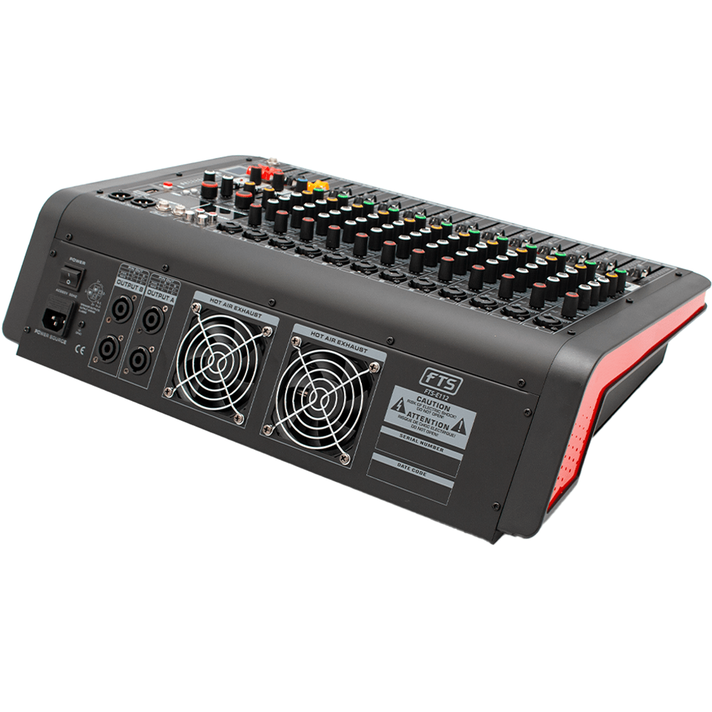 FTS 12CH 850WX2 Mixer With BT Player [E112] - Fastrak