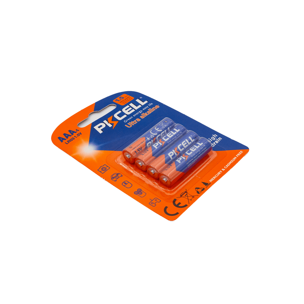 PKCell AAA size ultra - Alkaline battery [LR03 - 4B (N)] - Fastrak