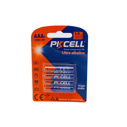 PKCell AAA size ultra - Alkaline battery [LR03 - 4B (N)] - Fastrak