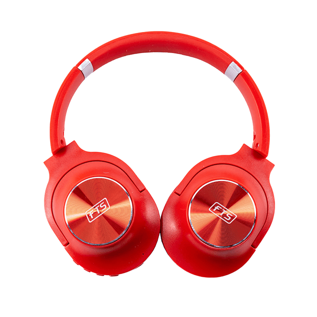 FTS Over - Ear Wireless Headphones (Red) [FTS KD21] - Fastrak