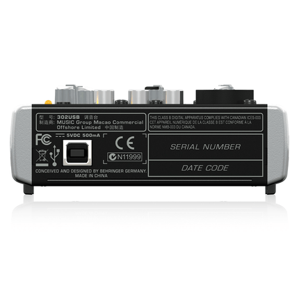 Behringer 302USB 5 - Channel Mixer - Fastrak