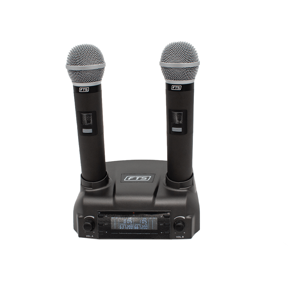 FTS Dual Handheld Wireless Microphones [CD02] - Fastrak