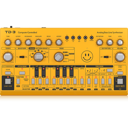 Behringer Analog Bass Line Synthesizer (Yellow) [TD - 3 AM] - Fastrak