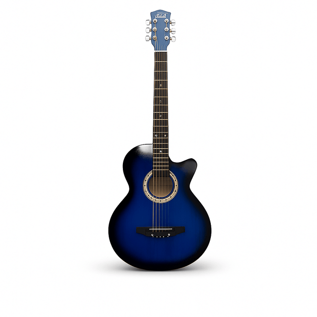 FTS - FA - 380C - BL Full Size Cutaway Acoustic Guitar (Blue) - Fastrak