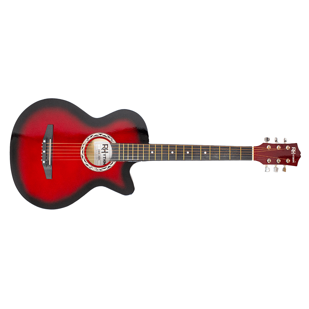 Rhythm Cutaway Acoustic Guitar [Red] - Fastrak