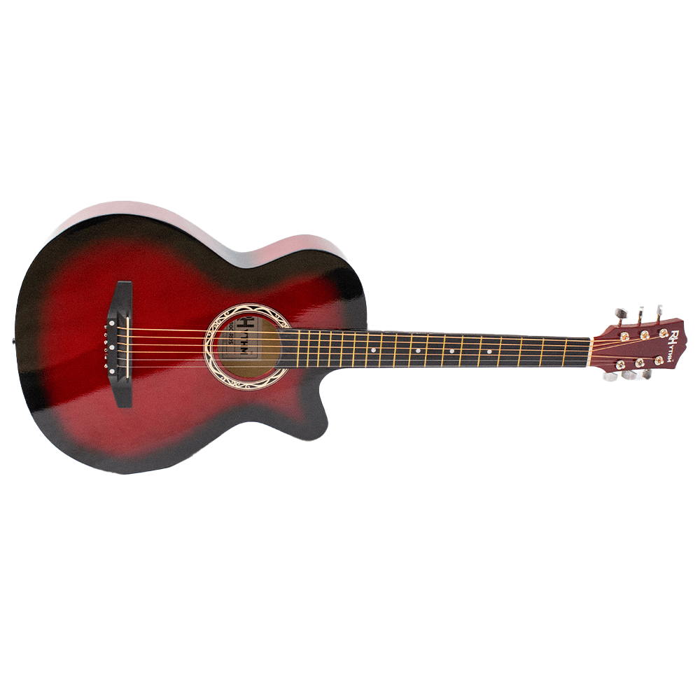 Rhythm Cutaway Acoustic Guitar [Red] - Fastrak
