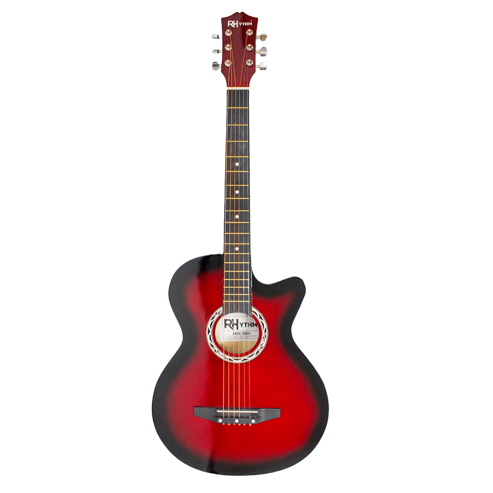 Rhythm Cutaway Acoustic Guitar [Red] - Fastrak
