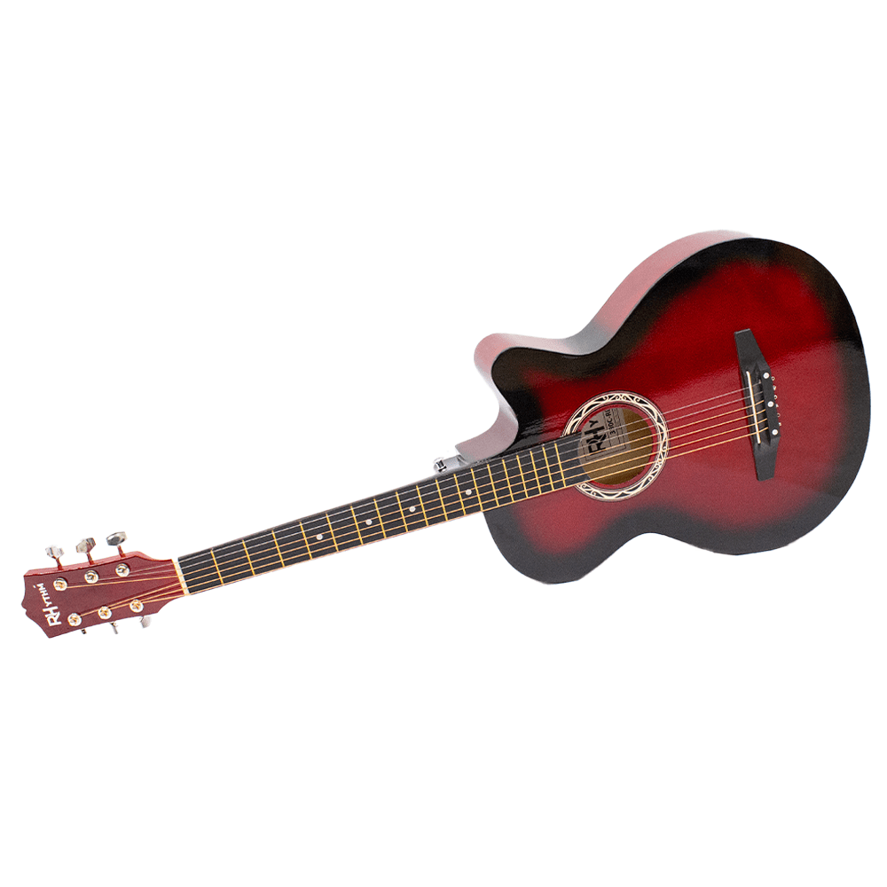 Rhythm Cutaway Acoustic Guitar [Red] - Fastrak