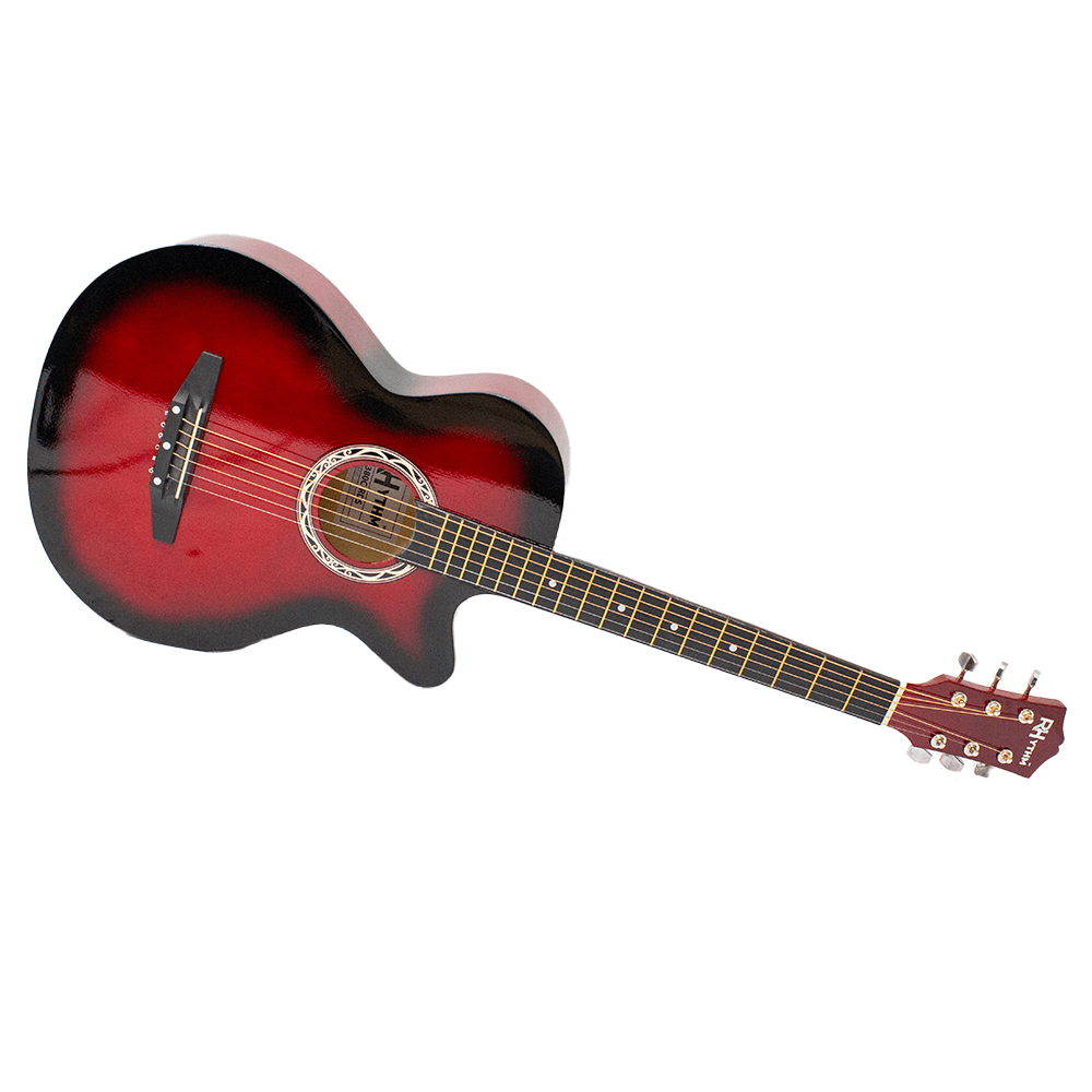 Rhythm Cutaway Acoustic Guitar [Red] - Fastrak