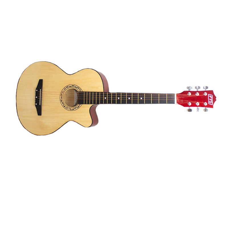 FTS FTS-FA-380C-N Full Size Cutaway Acoustic Guitar (Natural)