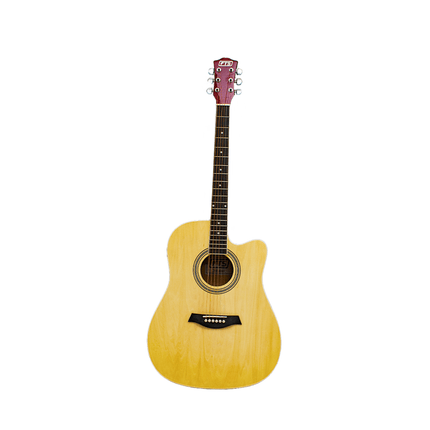 Full Size Cutaway Acoustic - Electric Guitar (Natural) [FTS - D - 420CEQ - N] - Fastrak