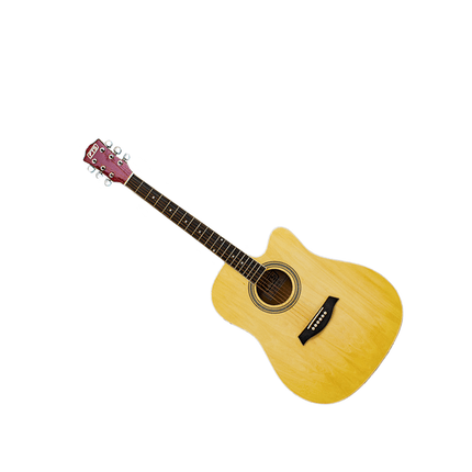 Full Size Cutaway Acoustic - Electric Guitar (Natural) [FTS - D - 420CEQ - N] - Fastrak