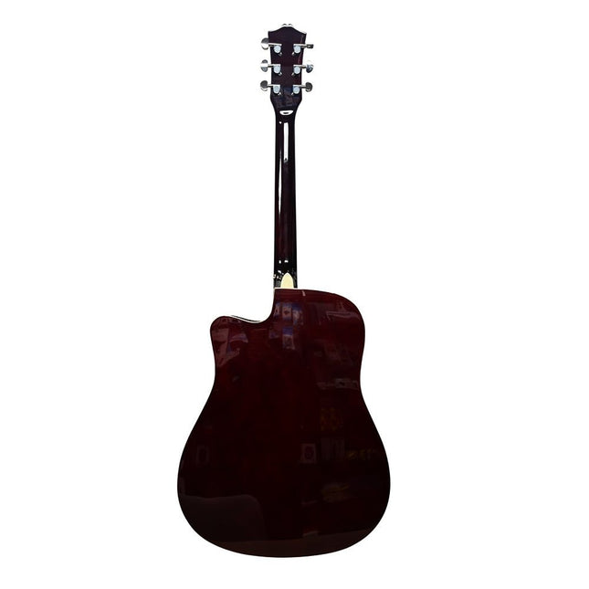 Rhythm-Cutaway Acoustic-Electric Guitar (Natural) [FTS-D-420CEQ-N] - Fastrak