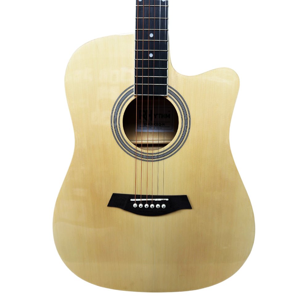 Rhythm-Cutaway Acoustic-Electric Guitar (Natural) [FTS-D-420CEQ-N] - Fastrak