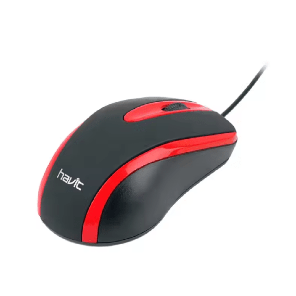 Havit PC series - USB Mouse Black+Red [HV - MS753 BK+RD] - Fastrak