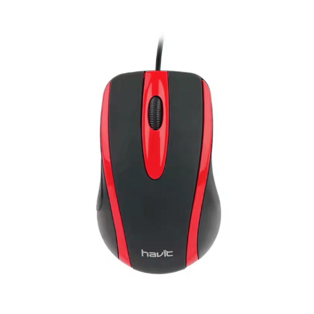 Havit PC series - USB Mouse Black+Red [HV - MS753 BK+RD] - Fastrak