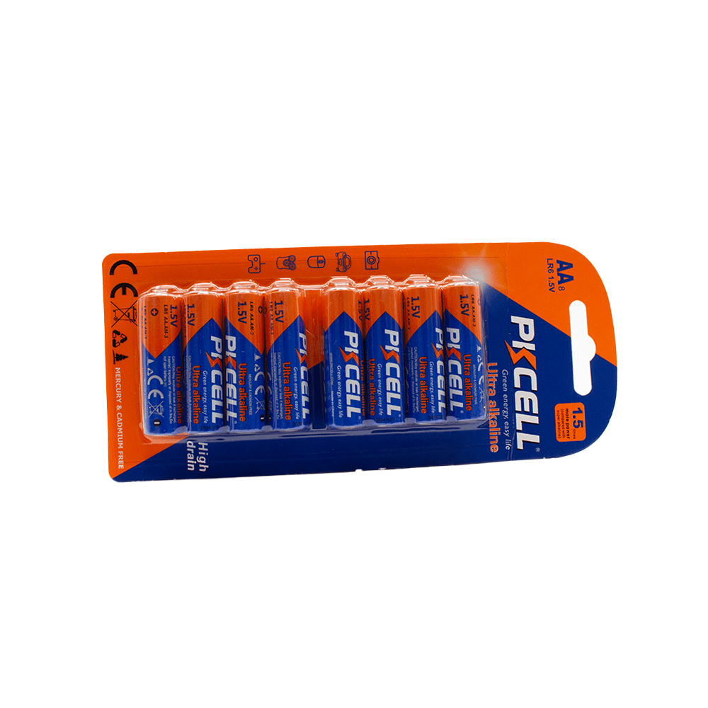 LR6 - 8B 8pc Ultra Alkaline AA Battery 1.5V ,380mins, 0 Hg - Fastrak