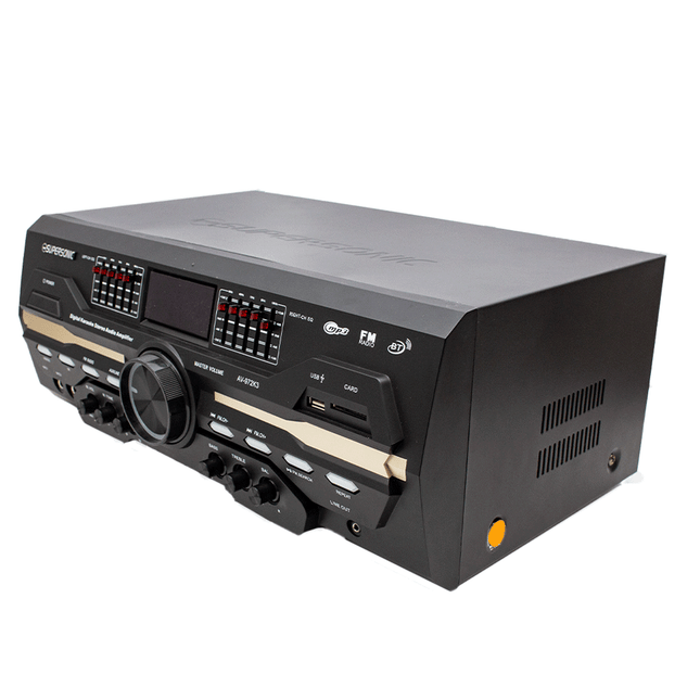 AV - 972K3 Supersonic 2 Mic Port, USB, SD, FM &amp; BT Home Amplifier - Fastrak