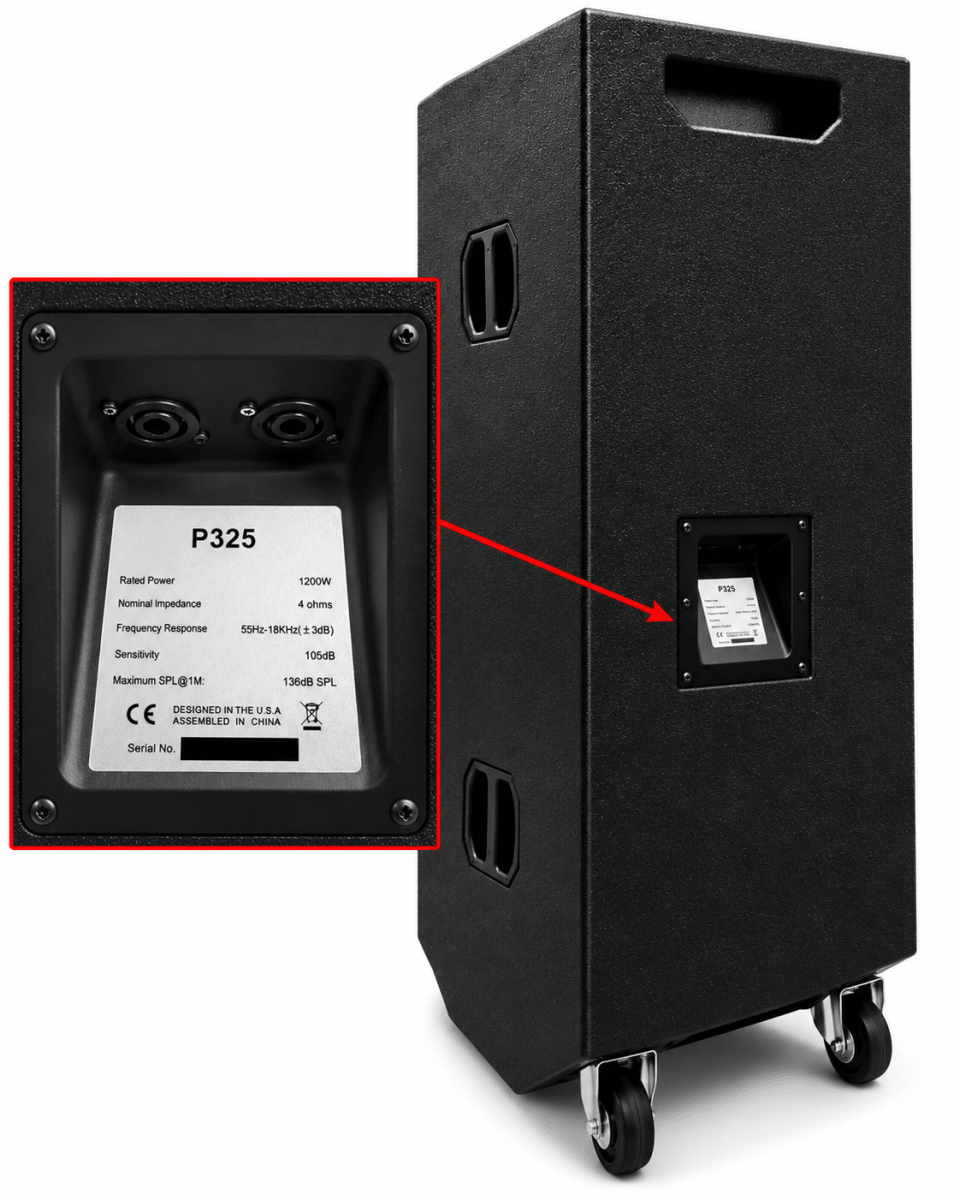 Tact Dual 15'' Three Way Speaker P325 - Fastrak