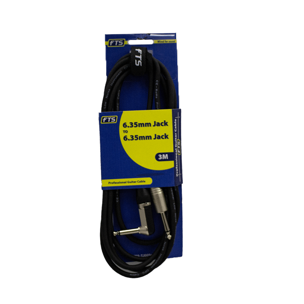 FTS 3M 6.35mm to 6.35mm Guitar Cable [TJ003+TJ054] - Fastrak