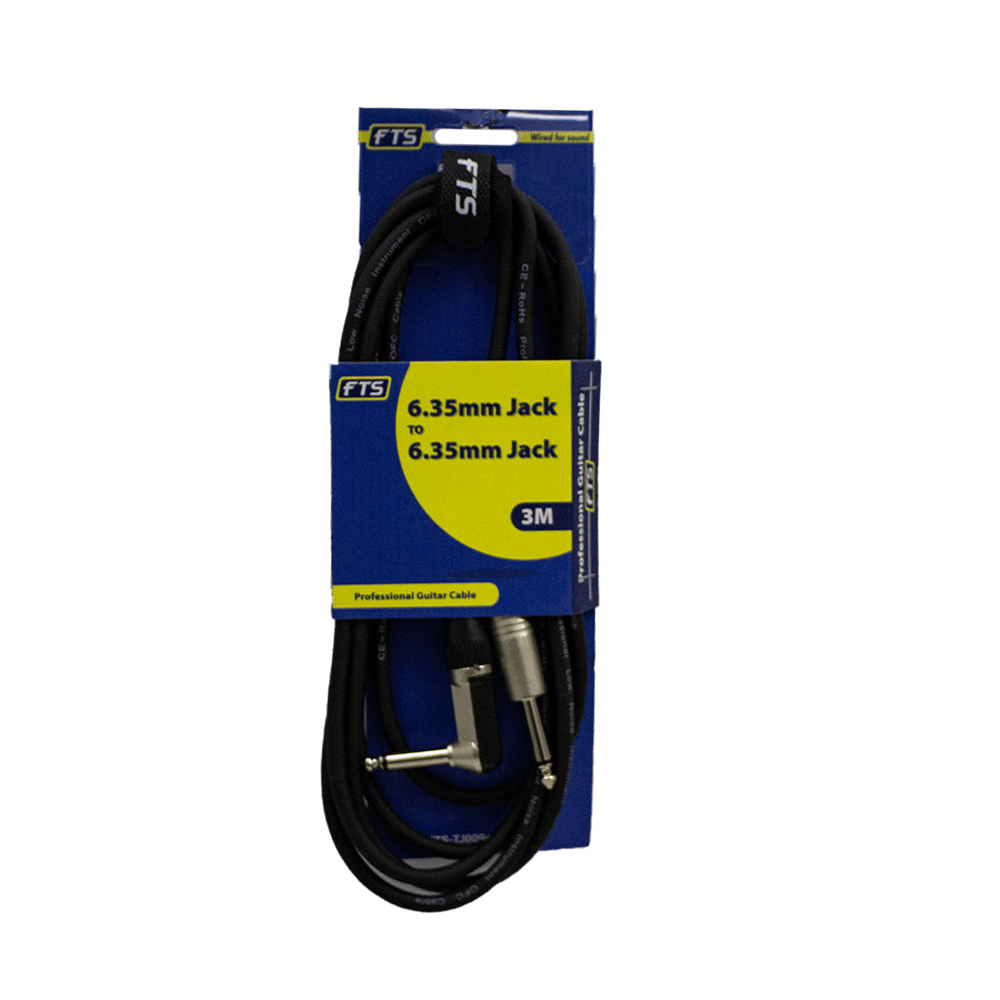 FTS 3M 6.35mm to 6.35mm Guitar Cable [TJ003+TJ054] - Fastrak