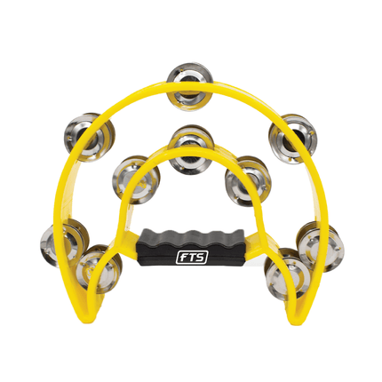 FTS Double Row Tambourine Yellow [FTS - JT - TX9 - 20 YL] - Fastrak