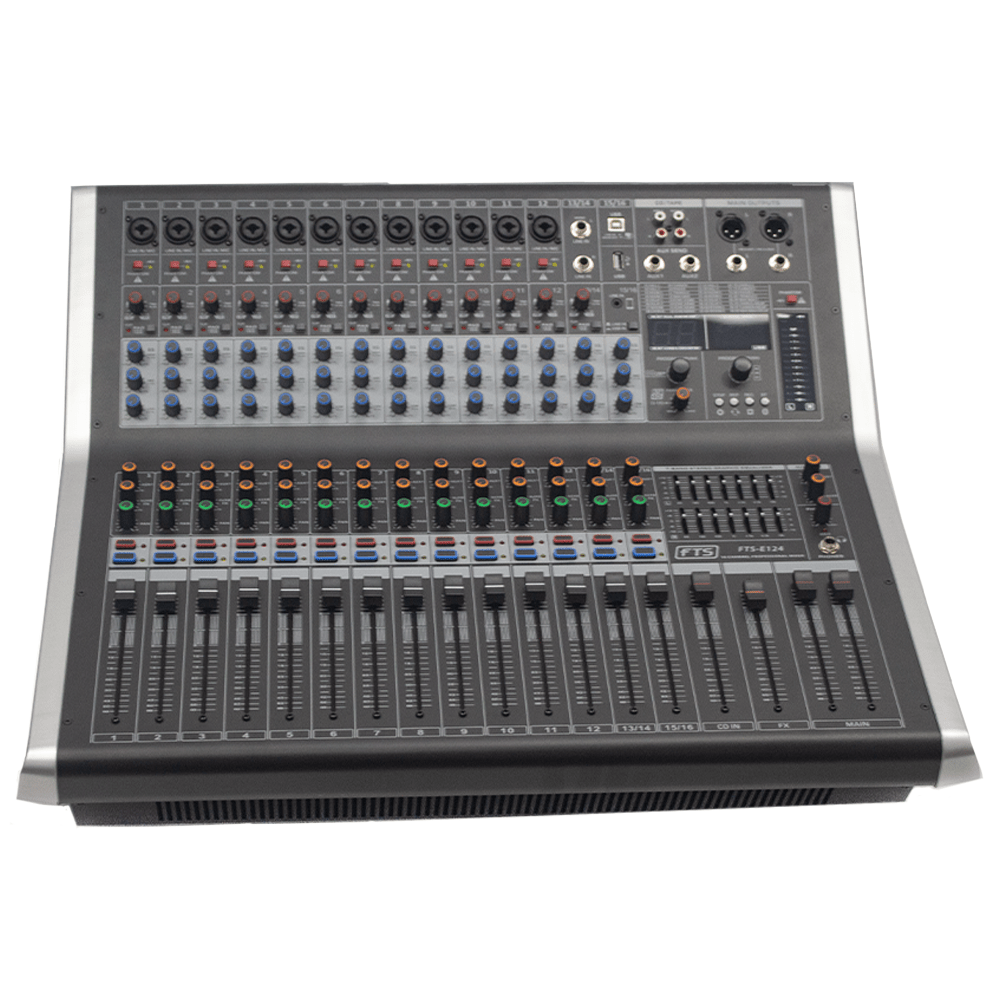 FTS 16Ch Powered Mixer 99Dsp With BT Player 600WX4 [FTS-E124