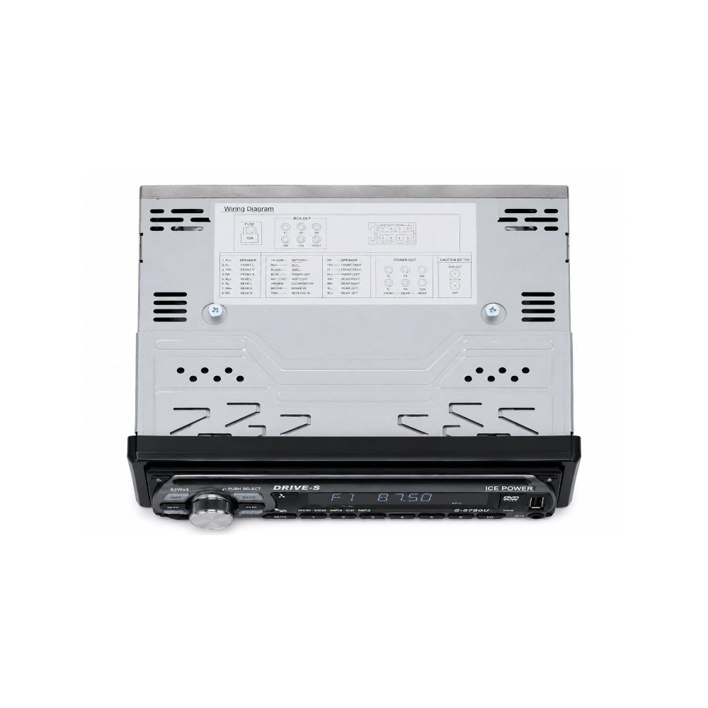 Ice Power Dvd/Sd/Cd/Front Loader/Auxin/Am/Fm/Bt [IP - 7230B] - Fastrak