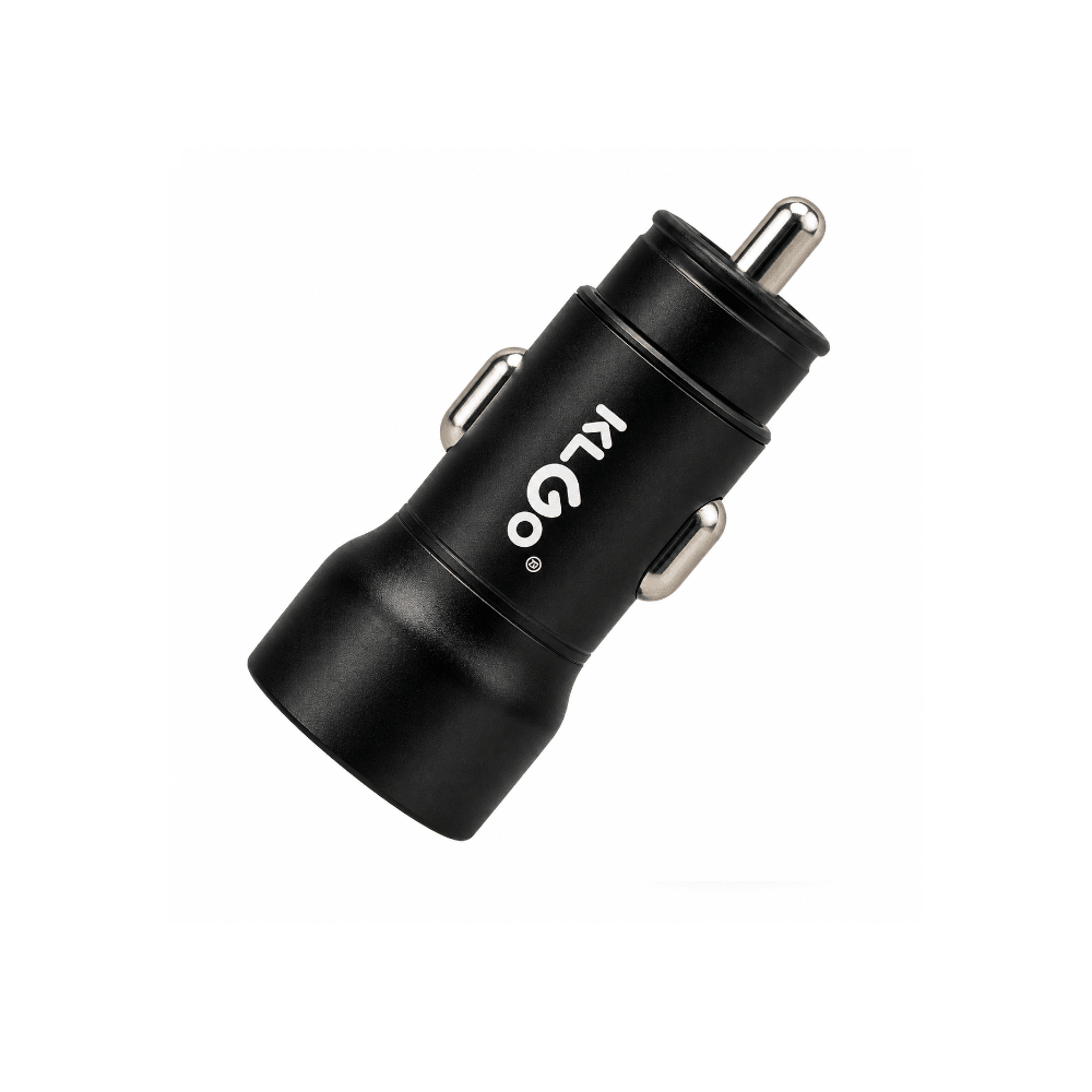 KlGo USB-CPD Car Charger Black [TC-02BK] - Fastrak