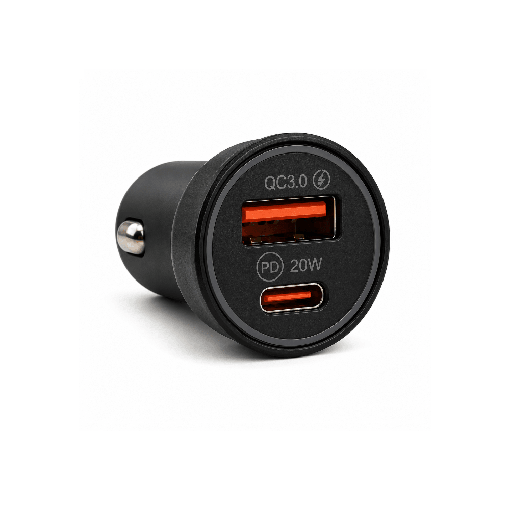 KlGo USB-CPD Car Charger Black [TC-02BK] - Fastrak