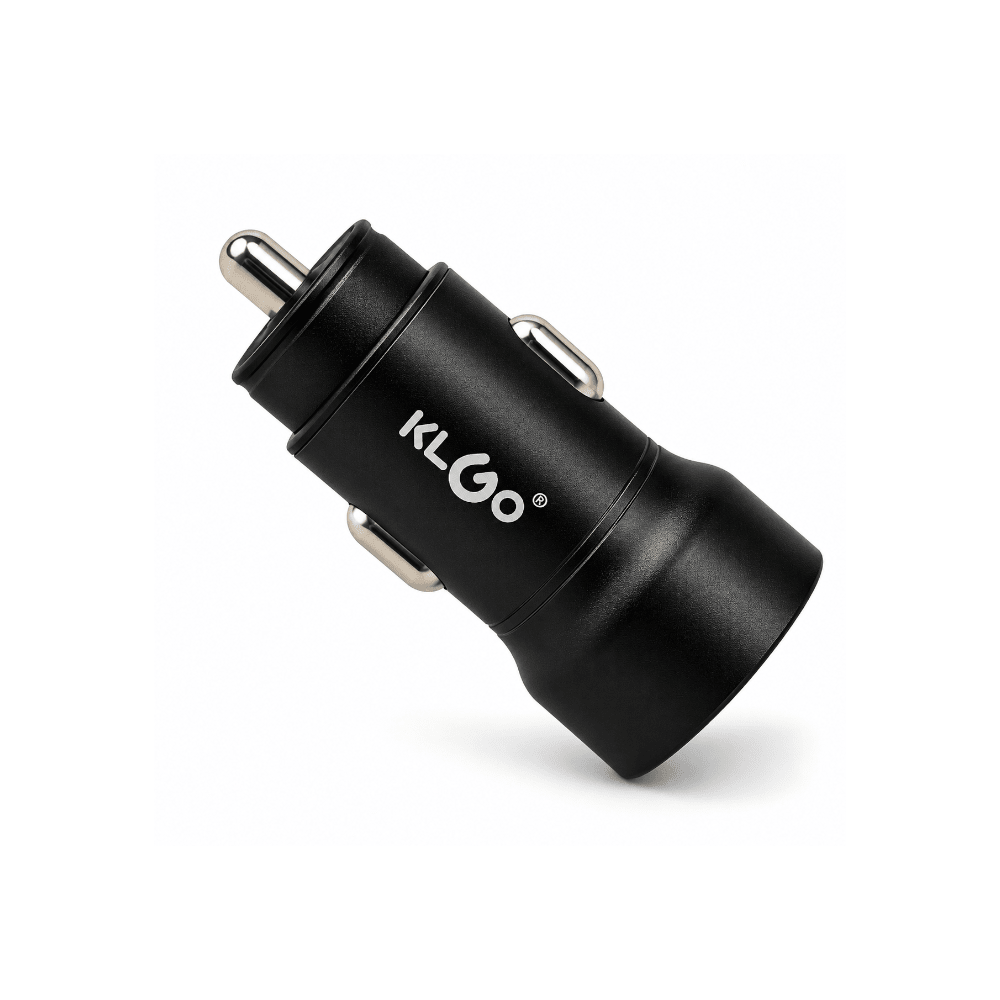 KlGo USB-CPD Car Charger Black [TC-02BK] - Fastrak