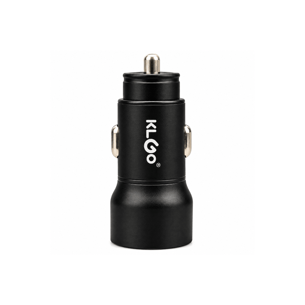 KlGo USB-CPD Car Charger Black [TC-02BK] - Fastrak